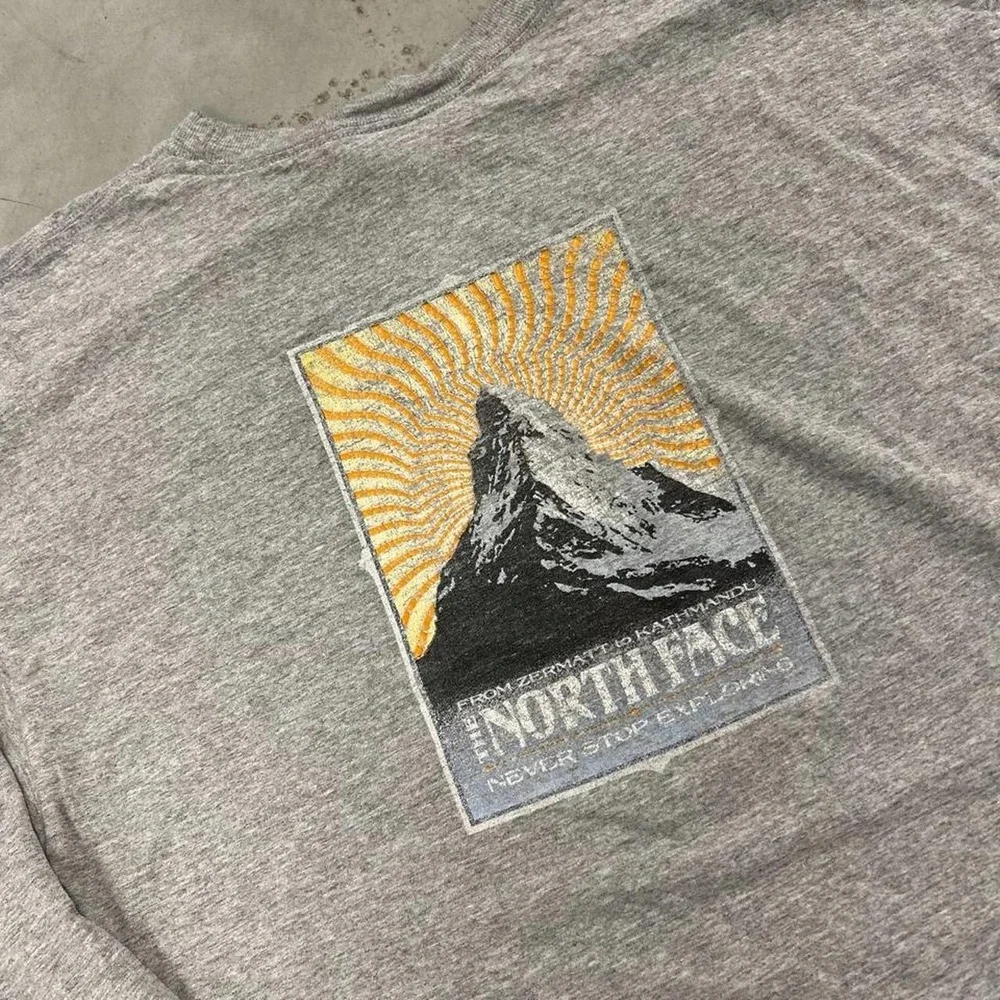 Vintage The North Face grey long sleeve shirt